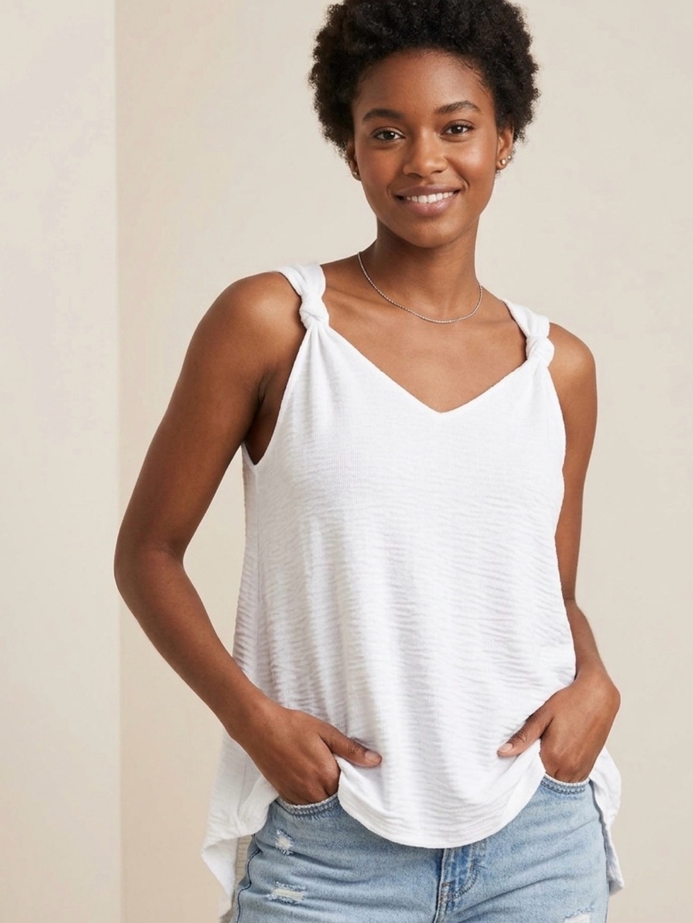 Elegant White Women's Top size medium